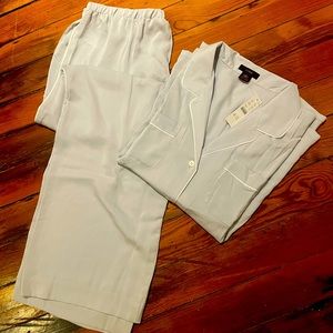 J.Crew silk pajamas size large- never worn, tags still on